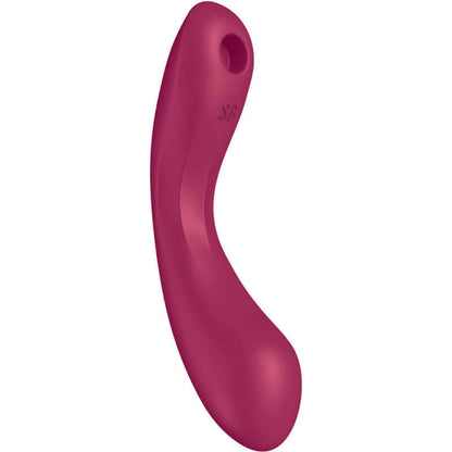 SATISFYER - CURVE TRINITY 1 AIR PULSE VIBRATION VERMELHO - Sexshoptuga 