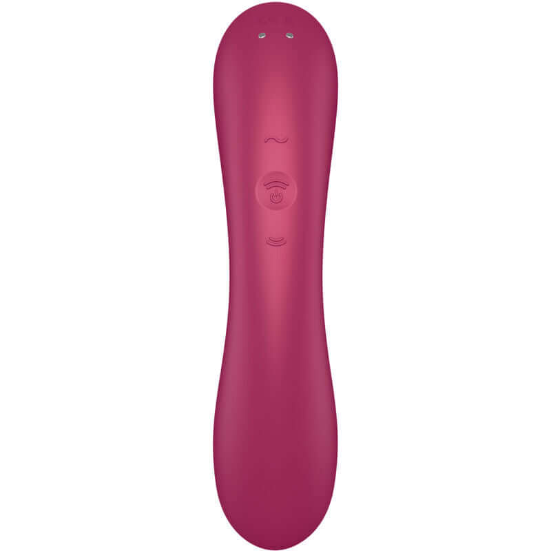 SATISFYER - CURVE TRINITY 1 AIR PULSE VIBRATION VERMELHO - Sexshoptuga  Sexshoptuga 