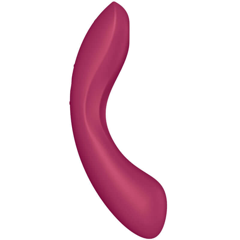 SATISFYER - CURVE TRINITY 1 AIR PULSE VIBRATION VERMELHO - Sexshoptuga  Sexshoptuga 