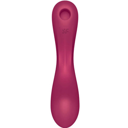 SATISFYER - CURVE TRINITY 1 AIR PULSE VIBRATION VERMELHO - Sexshoptuga 