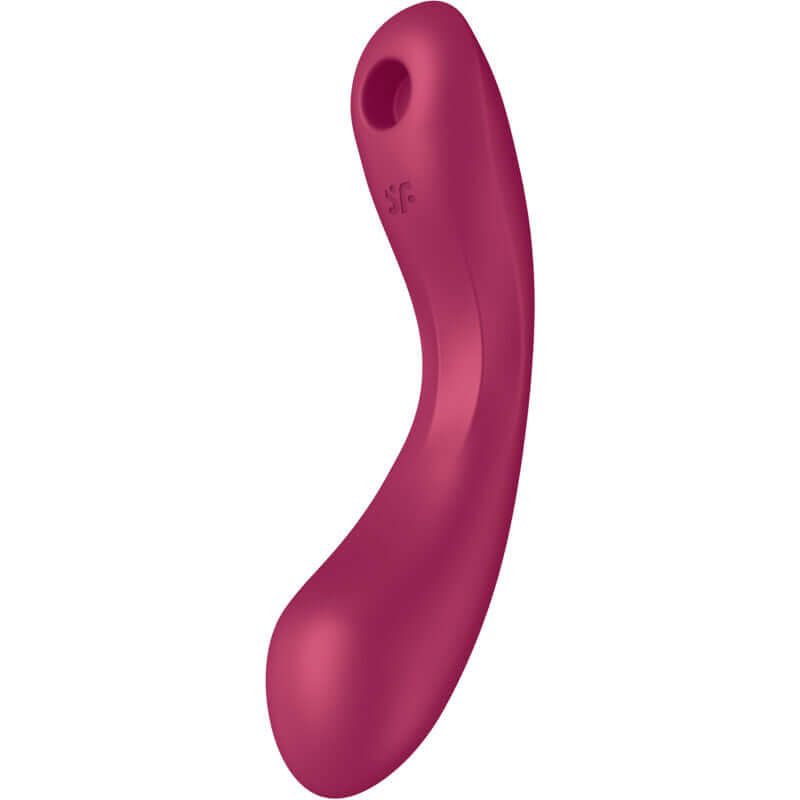 SATISFYER - CURVE TRINITY 1 AIR PULSE VIBRATION VERMELHO - Sexshoptuga  Sexshoptuga 