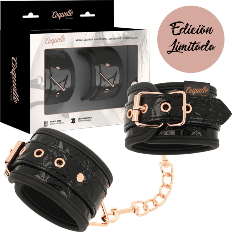 COQUETTE CHIC DESIRE - ALGEMAS BLACK EDITION COM FORRO DE NEOPRENE - Sexshoptuga 