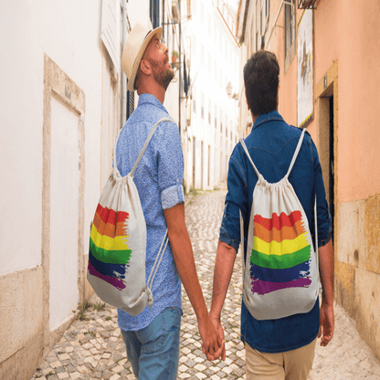 PRIDE - MOCHILA COM BANDEIRA LGBT DE ALGODO - Sexshoptuga 