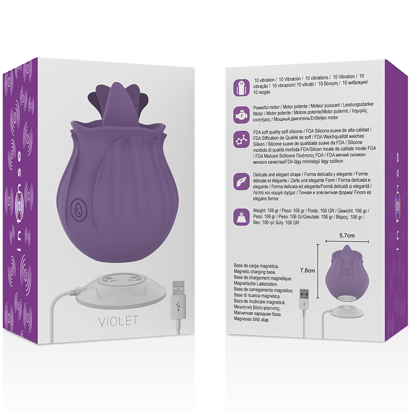 INTENSE - VIOLET CLITORIS STIMULATOR 10 VIBRATIONS LILS - Sexshoptuga  Sexshoptuga 