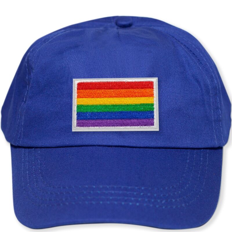 PRIDE - BONÉ AZUL COM BANDEIRA LGBT - Sexshoptuga 