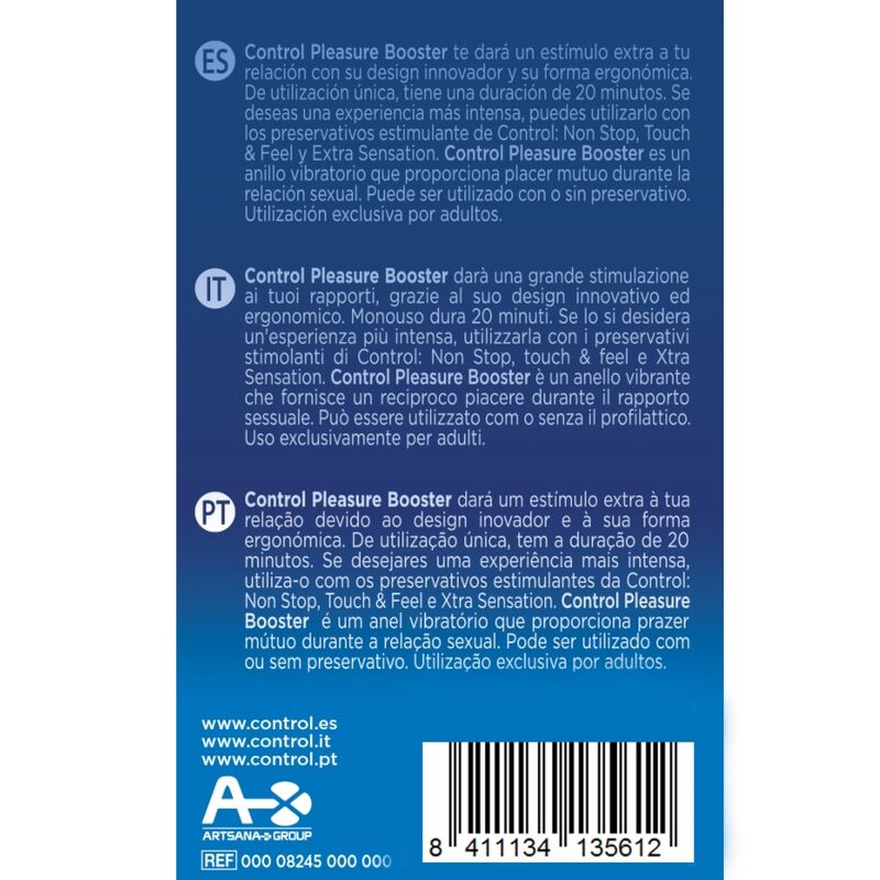 CONTROL - ANEL VIBRATÓRIO PLEASURE VIBES - Sexshoptuga  Sexshoptuga 