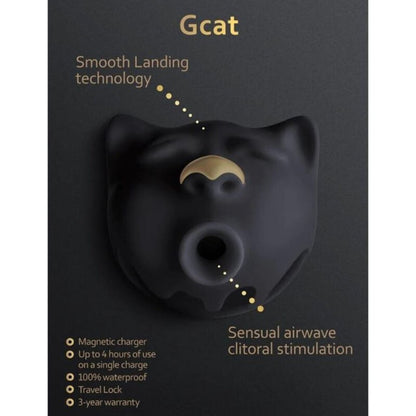 G-VIBE - GCAT MÍSTICO PRETO CLITÓRIS OTADOR - Sexshoptuga 