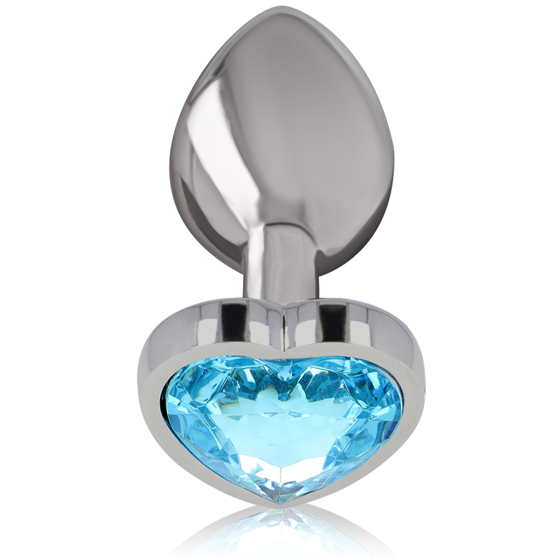 INTENSE - PLUG ANAL DE ALUMÍNIO METAL CORAO AZUL TAMANHO L - Sexshoptuga  Sexshoptuga 