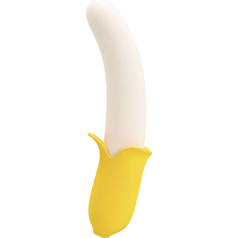 PRETTY LOVE - BANANA GEEK SUPER POWER 7 VIBRAÕES PARA CIMA E PARA BAIXO SILICONE PRETO - Sexshoptuga  Sexshoptuga 