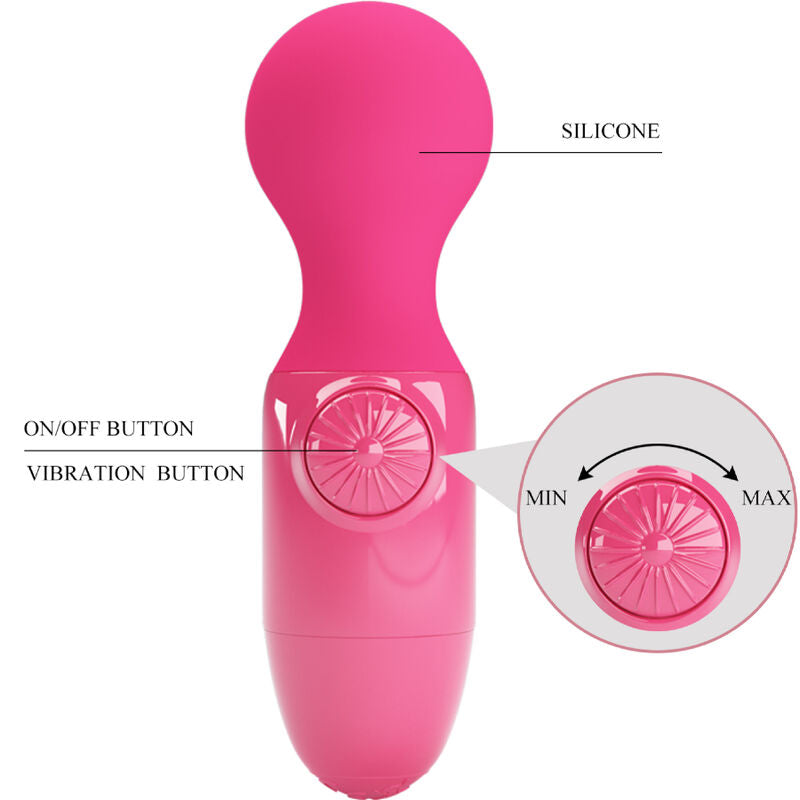 PRETTY LOVE - MINI MASSAGER PESSOAL MAGENTA - Sexshoptuga  Sexshoptuga 