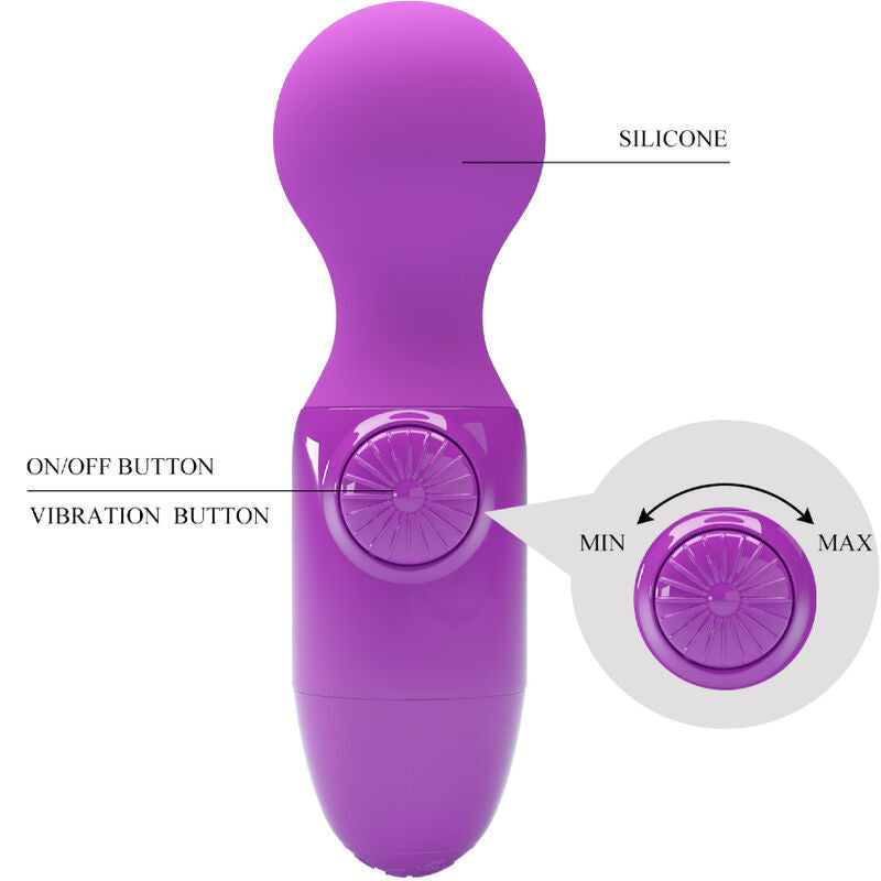 PRETTY LOVE - MINI MASSAGER PESSOAL ROXO - Sexshoptuga  Sexshoptuga 