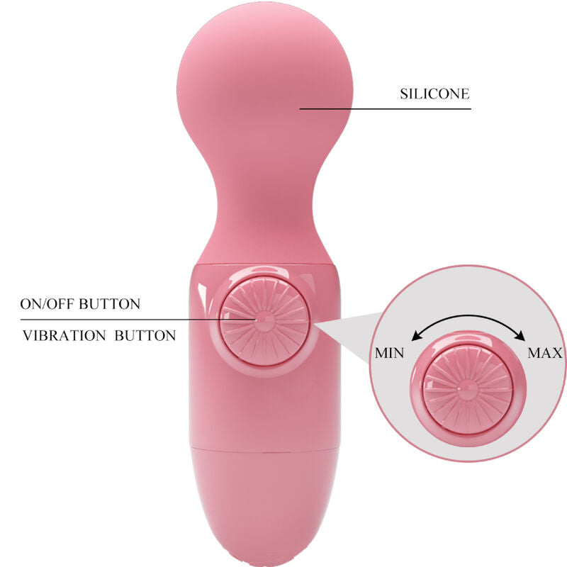 PRETTY LOVE - MINI MASSAGER PESSOAL ROSA - Sexshoptuga  Sexshoptuga 