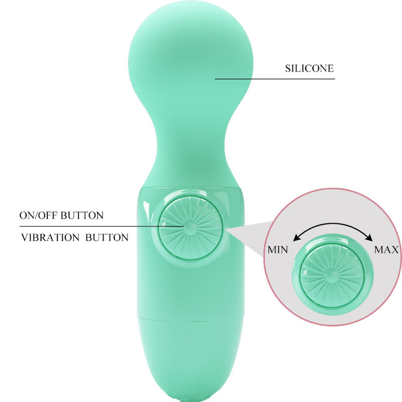 PRETTY LOVE - MINI MASSAGER PESSOAL VERDE - Sexshoptuga  Sexshoptuga 