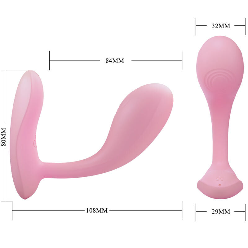 PRETTY LOVE - BAIRD G-SPOT 12 VIBRAÕES RECARREGVEL ROSA APLICATIVO - Sexshoptuga  Sexshoptuga 