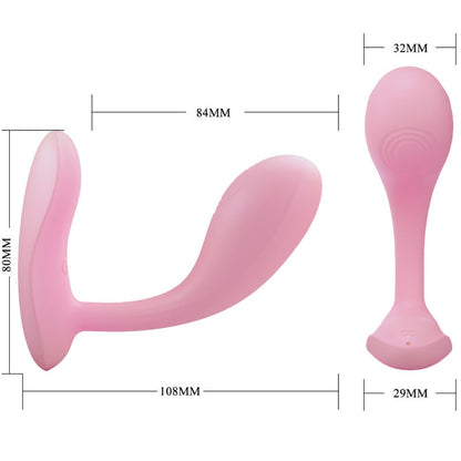 PRETTY LOVE - BAIRD G-SPOT 12 VIBRAÕES RECARREGVEL ROSA APLICATIVO - Sexshoptuga 