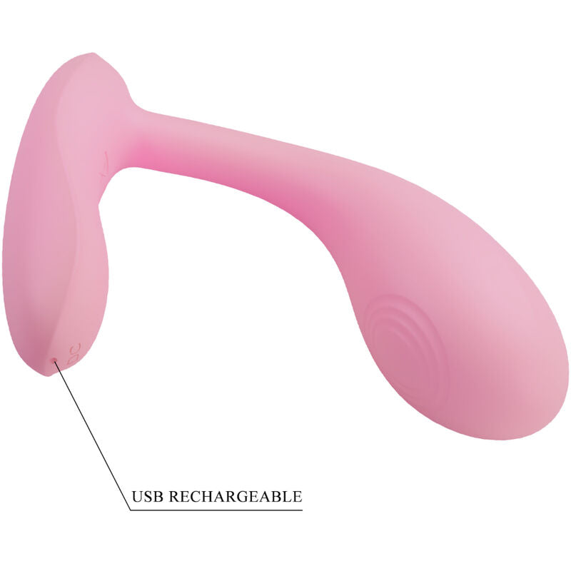 PRETTY LOVE - BAIRD G-SPOT 12 VIBRAÕES RECARREGVEL ROSA APLICATIVO - Sexshoptuga  Sexshoptuga 