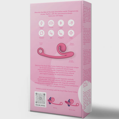 SNAIL VIBE - VIBRADOR CURVA CARACOL VIBE ROSA - Sexshoptuga 