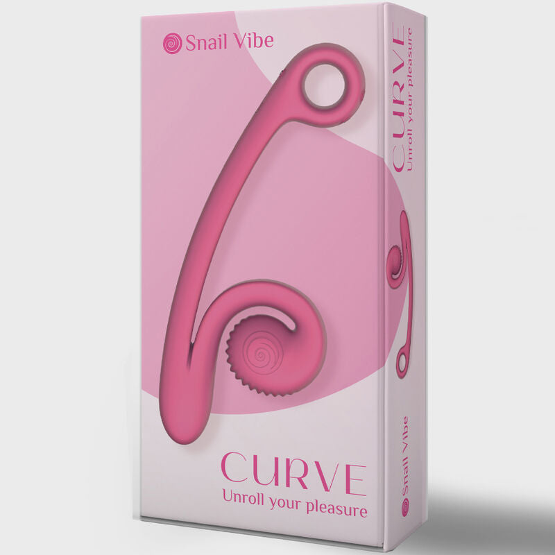 SNAIL VIBE - VIBRADOR CURVA CARACOL VIBE ROSA - Sexshoptuga 