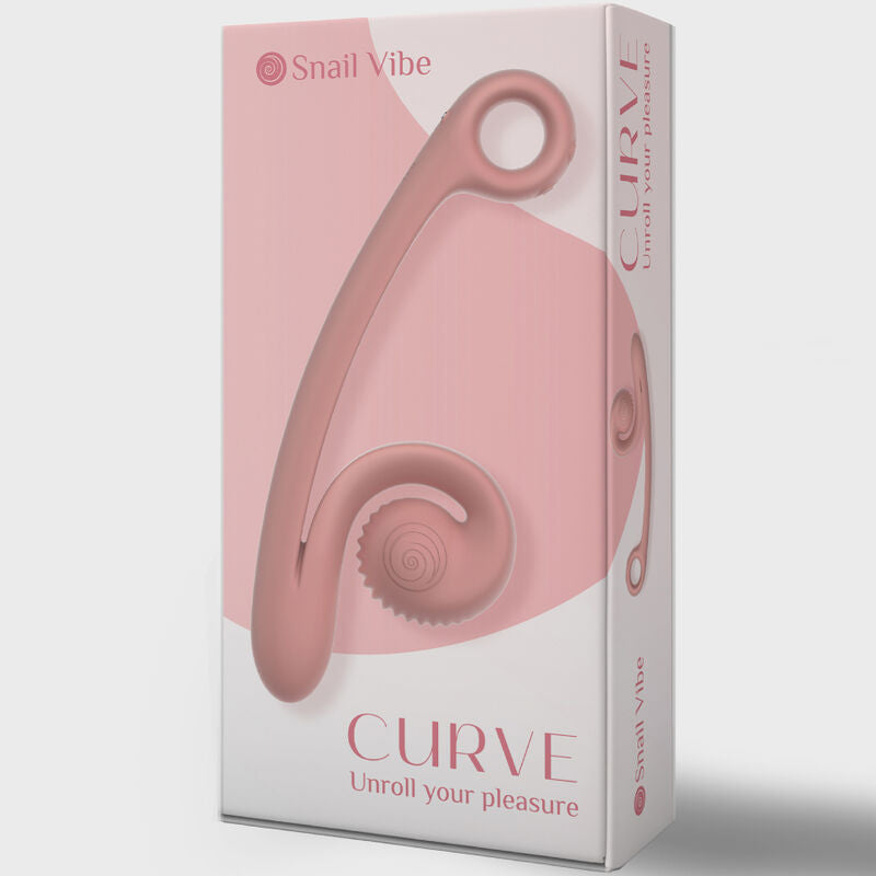 SNAIL VIBE - VIBRADOR CURVA CARACOL VIBE ROSA - Sexshoptuga 