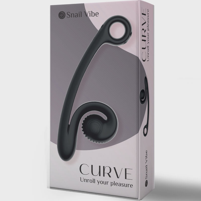 SNAIL VIBE - VIBRADOR CURVA PRETO - Sexshoptuga 