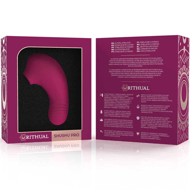 RITHUAL - ESTIMULADOR DE CLITÓRIS DE BOLSO SHUSHU PRO 2 PODEROSOS MOTORES ORQUÍDEA - Sexshoptuga  Sexshoptuga 