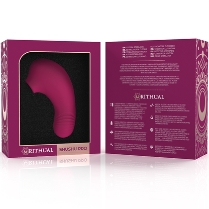 RITHUAL - ESTIMULADOR DE CLITÓRIS DE BOLSO SHUSHU PRO 2 PODEROSOS MOTORES ORQUÍDEA - Sexshoptuga 