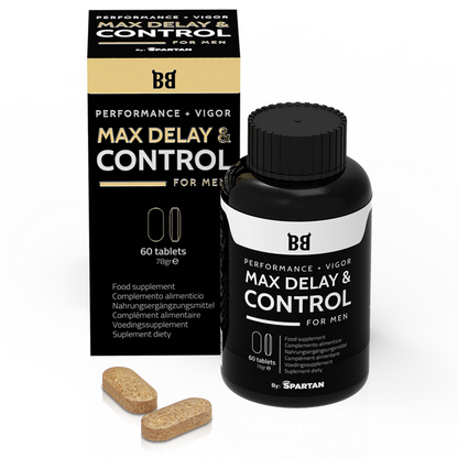 BLACK BULL - MAX DELAY & CONTROL MXIMO DESEMPENHO PARA HOMENS 60 CÁPSULAS - Sexshoptuga