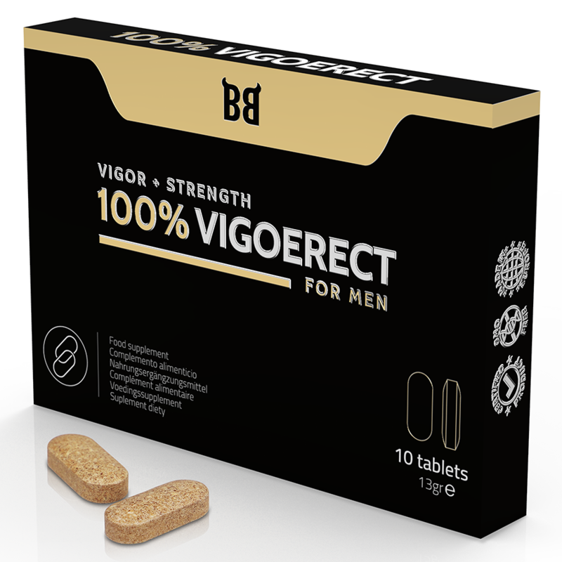 BLACK BULL - 100% VIGOERECT VIGOR + FORÇA PARA HOMENS 10 COMPRIMIDOS - Sexshoptuga Sexshoptuga 