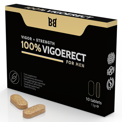 BLACK BULL - 100% VIGOERECT VIGOR + FORÇA PARA HOMENS 10 COMPRIMIDOS - Sexshoptuga