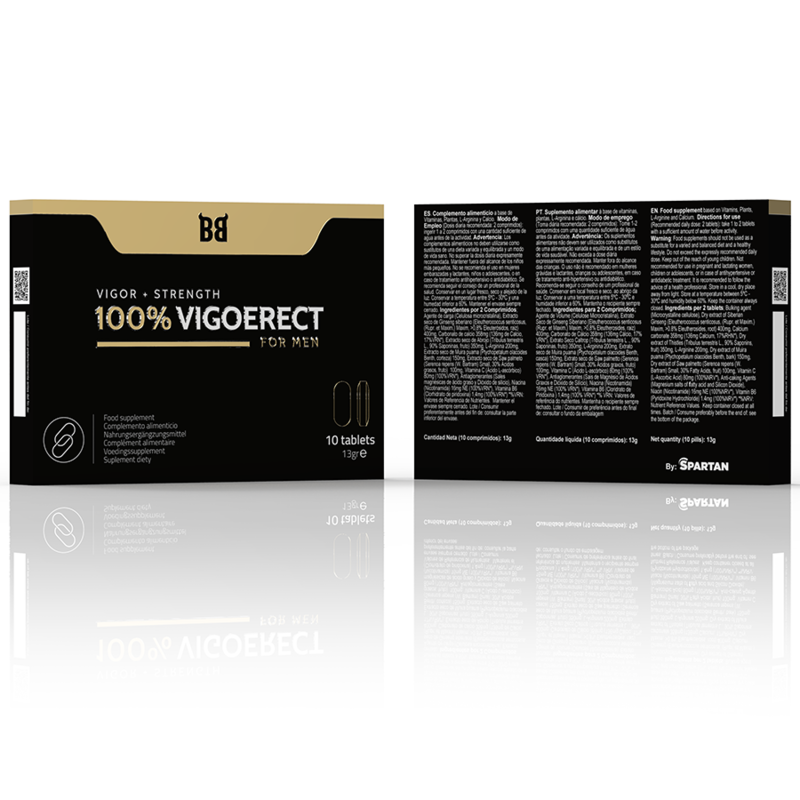 BLACK BULL - 100% VIGOERECT VIGOR + FORÇA PARA HOMENS 10 COMPRIMIDOS - Sexshoptuga Sexshoptuga 