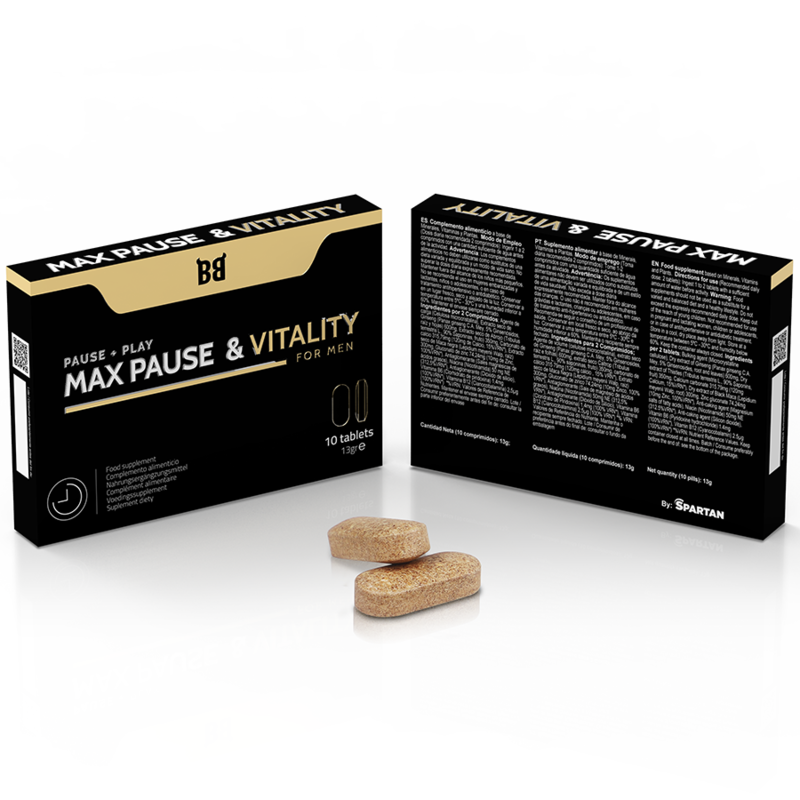 BLACK BULL - MAX PAUSE E RETARDANTE DE VITALIDADE PARA HOMENS 10 CÁPSULAS - Sexshoptuga Sexshoptuga 