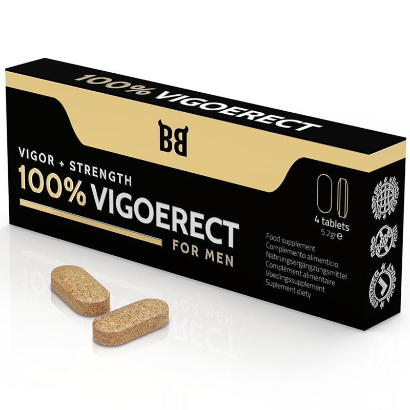 BLACK BULL - 100% VIGOERECT VIGOR + FORÇA PARA HOMENS 4 COMPRIMIDOS - Sexshoptuga Sexshoptuga 