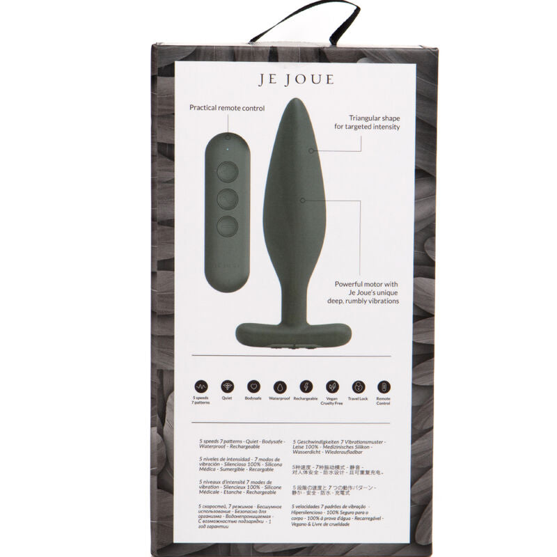 JE JOUE - VIBRADOR ANAL EGON PLUG PRETO - Sexshoptuga  Sexshoptuga 