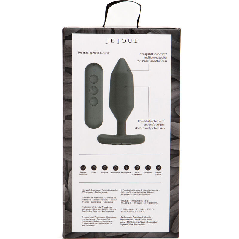 JE JOUE - VIBRADOR ANAL PLUG ONYX PRETO - Sexshoptuga 