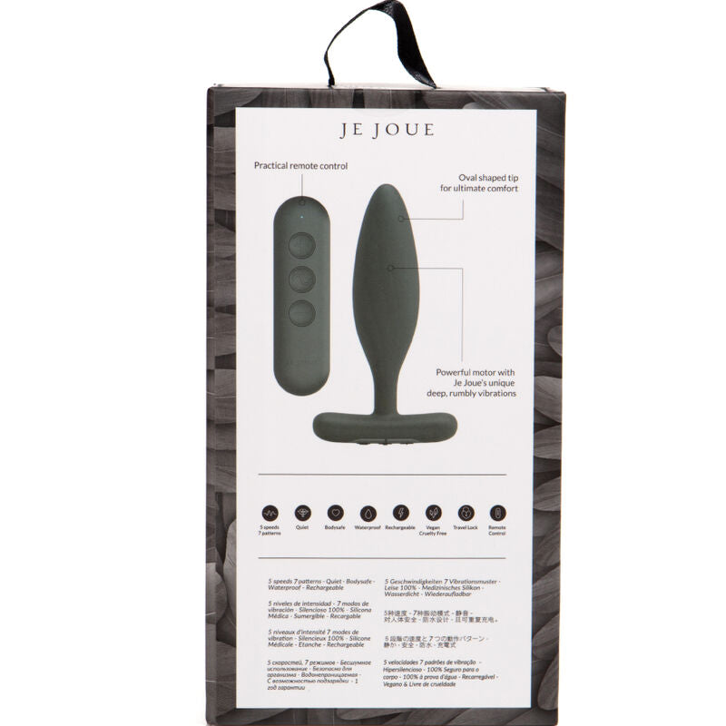 JE JOUE - VIBRADOR VESTA ANAL PLUG PRETO - Sexshoptuga  Sexshoptuga 