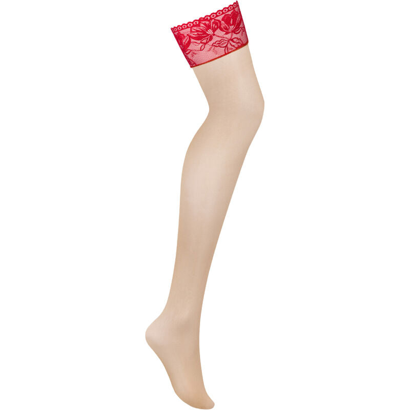 OBSESSIVE - CALZE LACELOVE ROSSE XS/S - Sexshoptuga  Sexshoptuga 