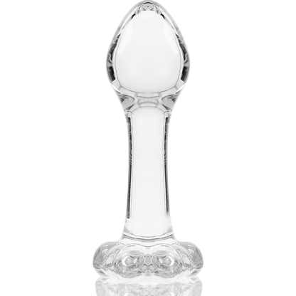 NEBULA SERIES BY IBIZA - MODELO 2 ANAL PLUG VIDRO BOROSILICADO TRANSPARENTE 11 CM -O- 3.5 CM - Sexshoptuga 