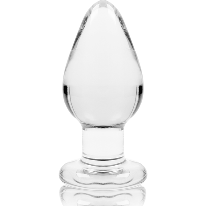 NEBULA SERIES BY IBIZA - MODELO 3 ANAL PLUG VIDRO BOROSILICADO TRANSPARENTE 11 CM -O- 5 CM - Sexshoptuga 