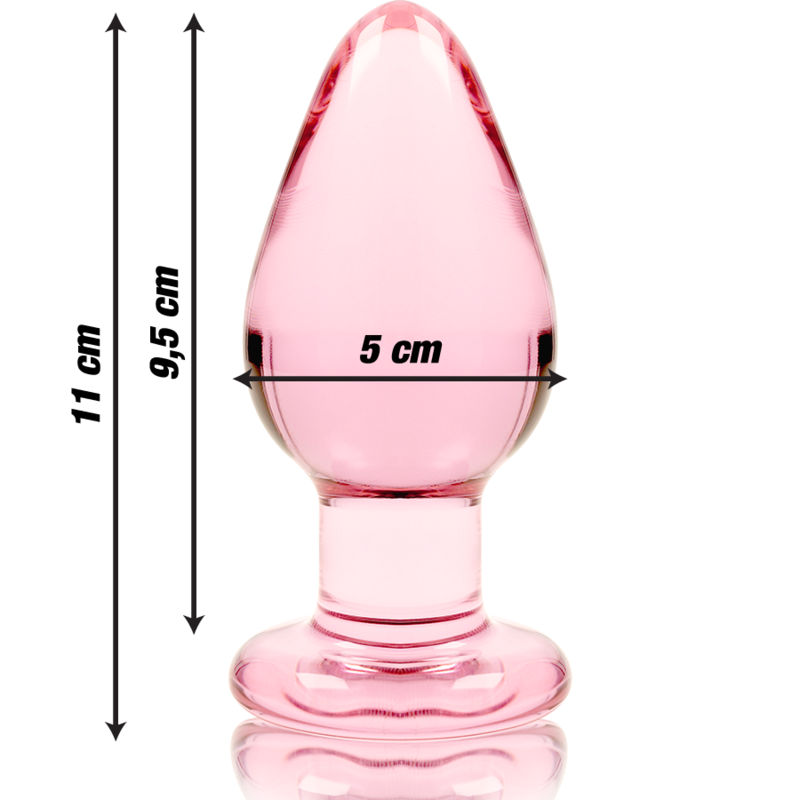 NEBULA SERIES BY IBIZA - MODELO 3 ANAL PLUG VIDRO BOROSILICADO TRANSPARENTE 11 CM -O- 5 CM - Sexshoptuga  Sexshoptuga 