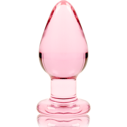 NEBULA SERIES BY IBIZA - MODELO 3 ANAL PLUG VIDRO BOROSILICADO TRANSPARENTE 11 CM -O- 5 CM - Sexshoptuga 