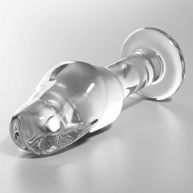 NEBULA SERIES BY IBIZA - MODELO 6 ANAL PLUG VIDRO BOROSILICADO TRANSPARENTE 12.5 CM -O- 4 CM - Sexshoptuga  Sexshoptuga 