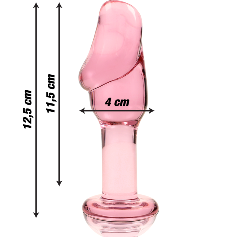 NEBULA SERIES BY IBIZA - MODELO 6 ANAL PLUG VIDRO BOROSILICADO TRANSPARENTE 12.5 CM -O- 4 CM - Sexshoptuga  Sexshoptuga 