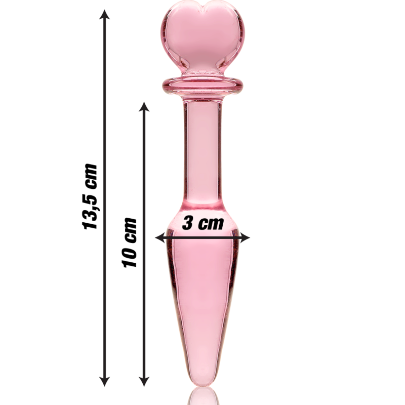 NEBULA SERIES BY IBIZA - MODELO 7 ANAL PLUG VIDRO BOROSILICADO TRANSPARENTE 13.5 CM -O- 3 CM - Sexshoptuga  Sexshoptuga 