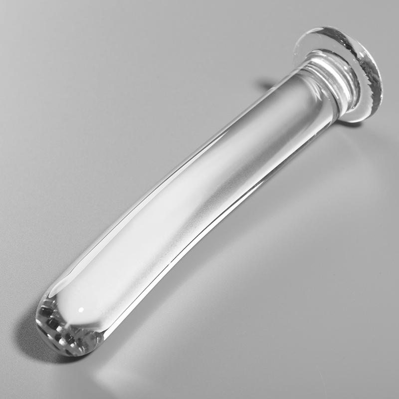 NEBULA SERIES BY IBIZA - MODELO 9 DILDO VIDRO BOROSILICADO TRANSPARENTE 15.5 CM -O- 2.5 CM - Sexshoptuga  Sexshoptuga 