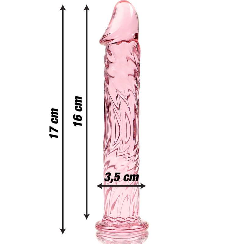 NEBULA SERIES BY IBIZA - MODELO 12 DILDO VIDRO BOROSILICADO TRANSPARENTE 17 CM -O- 3.5 CM Sexshoptuga 