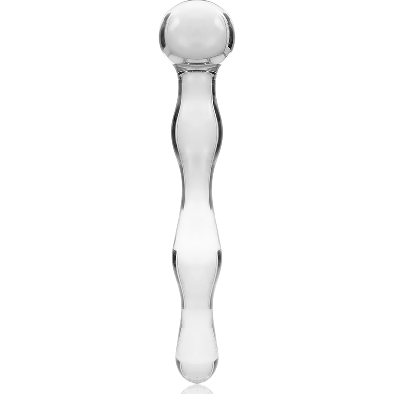 NEBULA SERIES BY IBIZA - MODELO 13 DILDO VIDRO BOROSILICADO TRANSPARENTE 18 CM -O- 3.5 CM - Sexshoptuga  Sexshoptuga 