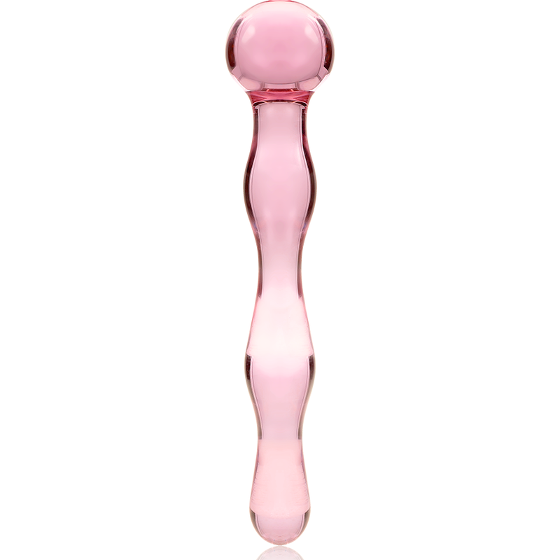 NEBULA SERIES BY IBIZA - MODELO 13 DILDO VIDRO BOROSILICADO TRANSPARENTE 18 CM -O- 3.5 CM - Sexshoptuga  Sexshoptuga 