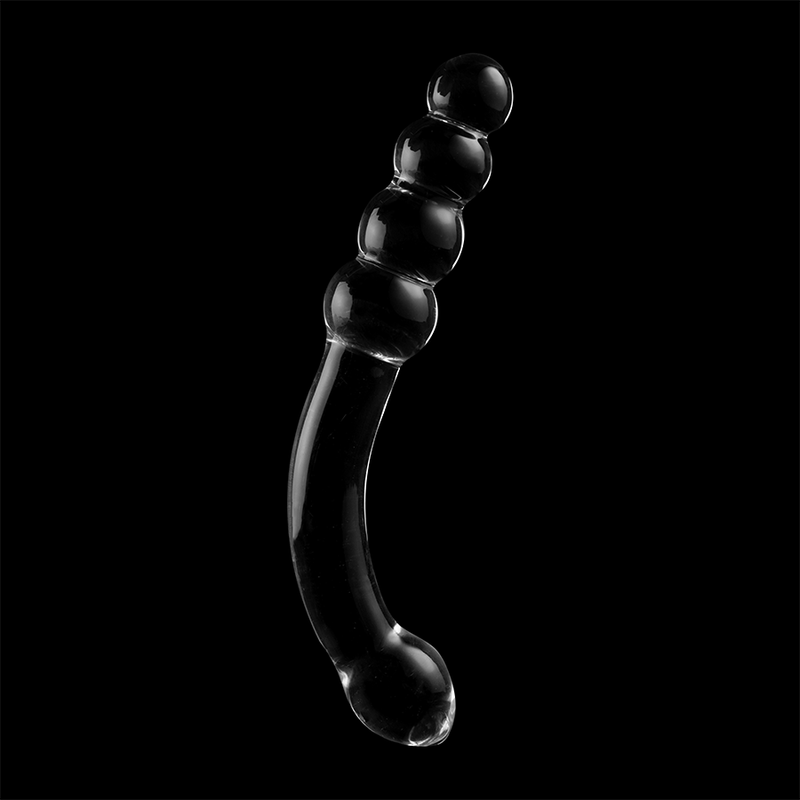 NEBULA SERIES BY IBIZA - MODELO 14 DILDO VIDRO BOROSILICADO TRANSPARENTE 18.5 CM -O- 3 CM - Sexshoptuga  Sexshoptuga 