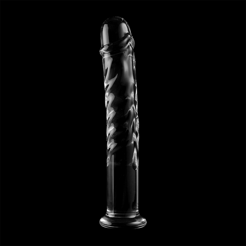 NEBULA SERIES BY IBIZA - MODELO 16 DILDO VIDRO BOROSILICADO TRANSPARENTE 18.5 CM -O- 3 CM - Sexshoptuga  Sexshoptuga 