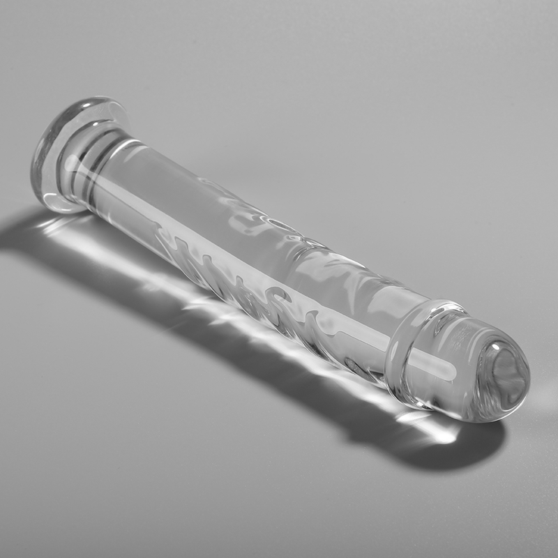 NEBULA SERIES BY IBIZA - MODELO 16 DILDO VIDRO BOROSILICADO TRANSPARENTE 18.5 CM -O- 3 CM - Sexshoptuga  Sexshoptuga 